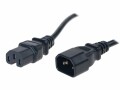 Diggelmann Netzkabel 2.5 m C15 - C14 Schwarz, Anzahl