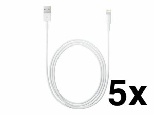 Apple Lightning auf USB Kabel (2m) - BULK - 5er Pack