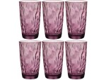 Bormioli Rocco Longdrinkglas Diamond 470 ml, 6 Stück, Violett, Höhe