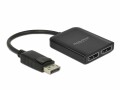 DeLock 2-Port Signalsplitter DisplayPort, MST support, Anzahl