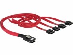 DeLock SAS-Kabel SFF-8087 - 4xSATA 50 cm, Datenanschluss Seite