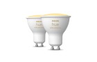 Philips Hue Leuchtmittel White Ambiance, GU10, 2 Stück, Bluetooth