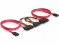 DeLock SATA2-Kabel 2x SATA - 2x SATA mit Strom