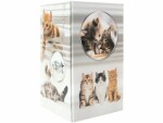 HERMA Stiftehalter Katzen Grau, Material: Karton, Detailfarbe