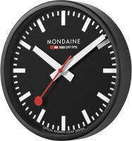 MONDAINE Wanduhr 250mm A990.64SBB schwarz/weiss, Ausverkauft