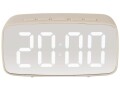 KARLSSON Digitalwecker Mirror oval Weiss, Funktionen: Alarm