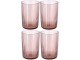 Bitz Trinkglas Kusintha 280 ml, 4 Stück, Pink, Glas