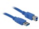 DeLock USB 3.0-Kabel A - B 1 m, Ausrichtung