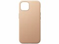 Nomad Back Cover Leather iPhone 13 Beige, Fallsicher: Ja