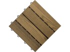 Florco Balkon-& Terrassenplatten Esche, 4 Latten 30 x 30