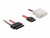 Bild 1 DeLock Slim-SATA-Kabel rot, Molex Strom, 30 cm, Datenanschluss