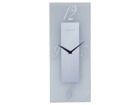 NeXtime Wanduhr Dali Transparent/Weiss, Form: Rund, Detailfarbe