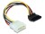 Image 1 DeLock SATA Stromanschlusskabel 90ø Winkel für eine HDD, 12cm