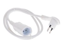 Schönenberger - Power extension cable - T12 (F) to T12 (M) - 1 m - flat - white
