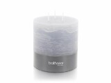 balthasar Mehrdochtkerze Rustico 12 cm x 12 cm, Hellgrau
