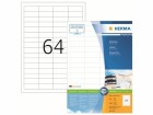 HERMA Universal-Etiketten Premium, 4.83 x 1.69 cm, 6400 Etiketten