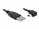 DeLock USB 2.0-Kabel 90°gewinkelt USB A - Mini-USB B