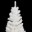 Bild 2 vidaXL Künstlicher Weihnachtsbaum mit Beleuchtung & Kugeln Weiß 90 cm