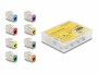 DeLock Keystone-Modul RJ45 zu LSA, Cat.6A Farbig, 8 Stück