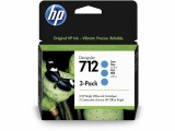 HP Inc. HP Tinte Nr. 712 (3ED77A) Cyan (3er-Pack), Druckleistung
