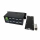 Bild 3 EXSYS USB-Hub EX-1113HMS, Stromversorgung: Terminal Block, USB