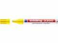 edding Permanent-Marker 3300 Gelb, Strichstärke: 1-5 mm
