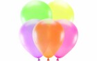 Partydeco Luftballon Uni Neon 5 Stück, Mehrfarbig, Ø 25