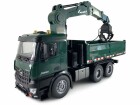 Amewi Lastwagen Mercedes Benz Arocs Kipper mit Kran 1:16