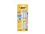 BIC Mehrfarbenkugelschreiber 4 Colours Original 3 Stk
