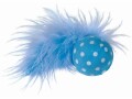 Nobby Katzen-Spielzeug Ball mit Rassel und Feder, 4 cm