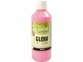 Creativ Company Leuchtfarbe 250 ml, Rosa, Art: Leuchtfarbe, Detailfarbe