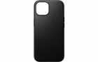 Nomad Back Cover Modern Leather iPhone 15 Schwarz, Fallsicher