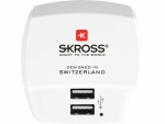SKROSS Reiseadapter UK USB Ladegerät (2x A), Anzahl Pole
