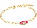 Ania Haie Armkette Neon Pink Enamel 925 Sterling Silber
