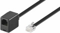 MicroConnect Modular Straight - Telefonkabel - RJ-12 (M) zu