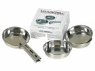 LotusGrill Pfännchen-Set, Inox, 4-teilig, Detailfarbe: Silber