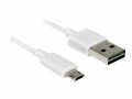 DeLock Delock Easy-USB2.0-Kabel A-MicroB: 2m, Beide