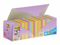 Post-it 3M Notizzettel Z-Notes Super Sticky Mehrfarbig, 7.6 x 7.6