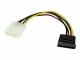 StarTech.com - 6in 4 Pin LP4 to SATA Power Cable Adapter