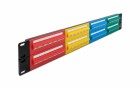 DeLock Patchpanel 19" 48 Port Cat.5e, 2HE, farbig, Montage