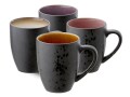 Bitz Kaffeetasse 300 ml, 4 Stück, Beige/Rosa/Schwarz, Material