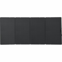 EcoFlow Solarmodul faltbar, MC4, Schwarz 400 W - Solarpanel Leistung: 400 W - Paneltyp: Portabel - Rahmen: Schwarz
