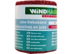 Windhager Jute-Dekoband, rot, Vlies Art