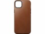 Nomad Back Cover Modern Leather iPhone 14 Plus Hellbraun