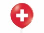 Belbal Luftballon Schweiz Rot/Weiss, Ø 30 cm, 50 Stück