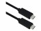 Bild 1 Roline USB 4 Gen 3 Kabel, mit Power Delivery 20V5A, C-C ST/ST, 40 Gbit/s, schwarz, 0,8 m
