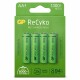 GP Batteries Recyko+, Akku 4xAA NiMh, 1300mAh, 1.2 Volt, GoGreen