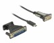 DeLock Adapterkabel USB Type-C - RS-232 DB9 ;DB25 1.8