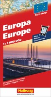 HALLWAG Strassenkarte 382830993 Europa (Dis/BT) 1:3,6 Mio., Dieses