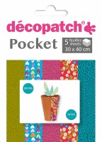 DECOPATCH Papier Pocket Nr. 6 DP006O 5 Blatt